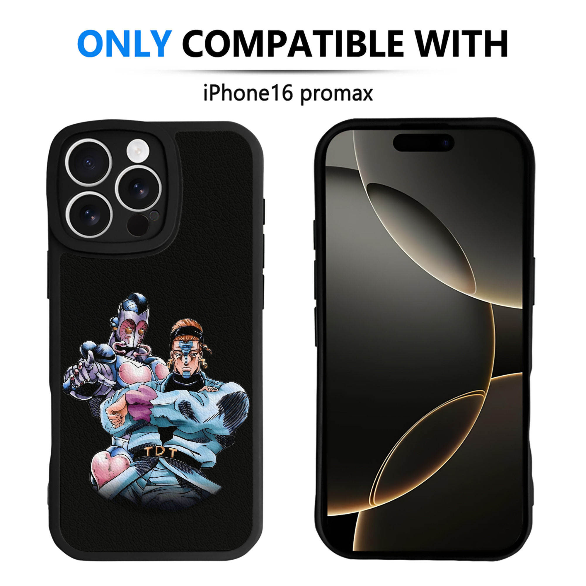 （画像用） ジョジョの奇妙な冒険 ひがしかた じょうすけ JoJo's Bizarre Adventure Higashikata Josuke 【iPhone 16シリーズ対応】シリコンスマホケース（レザー調） 材質：シリコン